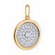 Золотая подвеска Diamant 51-130-03024-1 с фианитом
