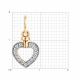 Золотая подвеска Diamant 51-130-03040-1 с фианитом
