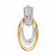 Золотая подвеска Diamant 51-130-03157-1 с фианитом