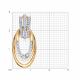 Золотая подвеска Diamant 51-130-03157-1 с фианитом
