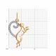 Золотая подвеска Diamant 51-130-03180-1 с фианитом