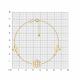 Золотой браслет Diamant 51-150-00420-1 с фианитом