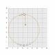 Золотой браслет Diamant 51-150-00480-1 с фианитом