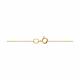 Золотое колье Diamant 51-170-00420-1 с фианитом