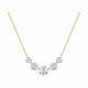 Золотое колье Diamant 51-170-00480-1 с фианитом