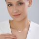 Золотое колье Diamant 51-170-00480-1 с фианитом