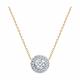 Золотое колье Diamant 51-170-01211-1 с фианитом