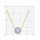 Золотое колье Diamant 51-170-01211-1 с фианитом