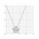 Золотое колье Diamant 51-170-02838-1 с фианитом