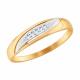 Золотое кольцо Diamant 51-210-00002-1 с бриллиантом