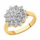 Золотое кольцо Diamant 51-210-00720-1 с бриллиантом
