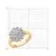 Золотое кольцо Diamant 51-210-00720-1 с бриллиантом