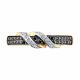 Золотое кольцо Diamant 51-210-00909-1 с бриллиантом и чёрным бриллиантом