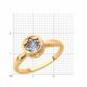 Золотое кольцо Diamant с танцующим бриллиантом 51-210-01243-1