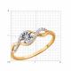 Золотое кольцо Diamant 51-210-01247-1 с бриллиантом