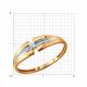 Золотое кольцо Diamant 51-210-01769-1 с бриллиантом