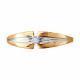 Золотое кольцо Diamant 51-210-01769-1 с бриллиантом
