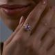 Золотое кольцо Diamant 51-210-02348-1 с бриллиантом и александритом