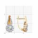 Золотые серьги Diamant 51-220-00416-1 с бриллиантом