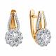 Золотые серьги Diamant 51-220-00416-1 с бриллиантом