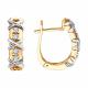 Золотые серьги Diamant 51-220-00478-1 с бриллиантом