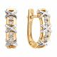 Золотые серьги Diamant 51-220-00478-1 с бриллиантом