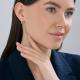 Золотые серьги Diamant 51-220-00481-1 с бриллиантом