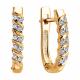 Золотые серьги Diamant 51-220-00481-1 с бриллиантом