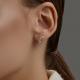 Золотые серьги Diamant 51-220-01247-1 с бриллиантом