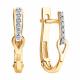 Золотые серьги SOKOLOV 51-220-01386-1 с бриллиантом