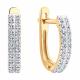 Золотые серьги Diamant 51-220-02916-1 с бриллиантом