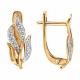 Золотые серьги Diamant 51-220-03167-1 с бриллиантом