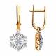 Золотые серьги Diamant 51-221-00529-1 с бриллиантом