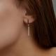 Золотые серьги Diamant 51-221-01226-1 с бриллиантом