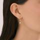 Золотые серьги Diamant 51-221-02955-1 с бриллиантом
