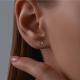 Золотые серьги Diamant 51-222-01926-1 с бриллиантом