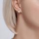 Золотые серьги Diamant 51-222-02021-1 с бриллиантом и жемчугом