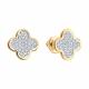 Золотые серьги Diamant 51-222-03105-1 с бриллиантом