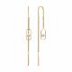 Золотые серьги Diamant 51-223-00484-1 с бриллиантом