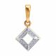Золотая подвеска Diamant 51-230-00421-1 с бриллиантом