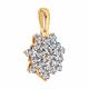 Золотая подвеска Diamant 51-230-00422-1 с бриллиантом