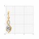 Золотая подвеска Diamant 51-230-01247-1 с бриллиантом