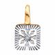 Золотая подвеска Diamant 51-230-01281-1 с бриллиантом