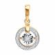 Золотая подвеска Diamant 51-230-02216-1 с бриллиантом