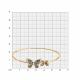 Золотой браслет Diamant 51-250-00454-3 с бриллиантом и коньячным бриллиантом