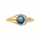 Золотое кольцо Diamant 51-310-00220-2 с топазом и фианитом