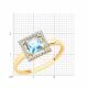 Золотое кольцо Diamant 51-310-00294-1 с топазом и фианитом