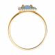 Золотое кольцо Diamant 51-310-00294-1 с топазом и фианитом
