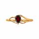 Золотое кольцо Diamant 51-310-00973-2 с гранатом