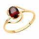 Золотое кольцо Diamant 51-310-00984-2 с гранатом